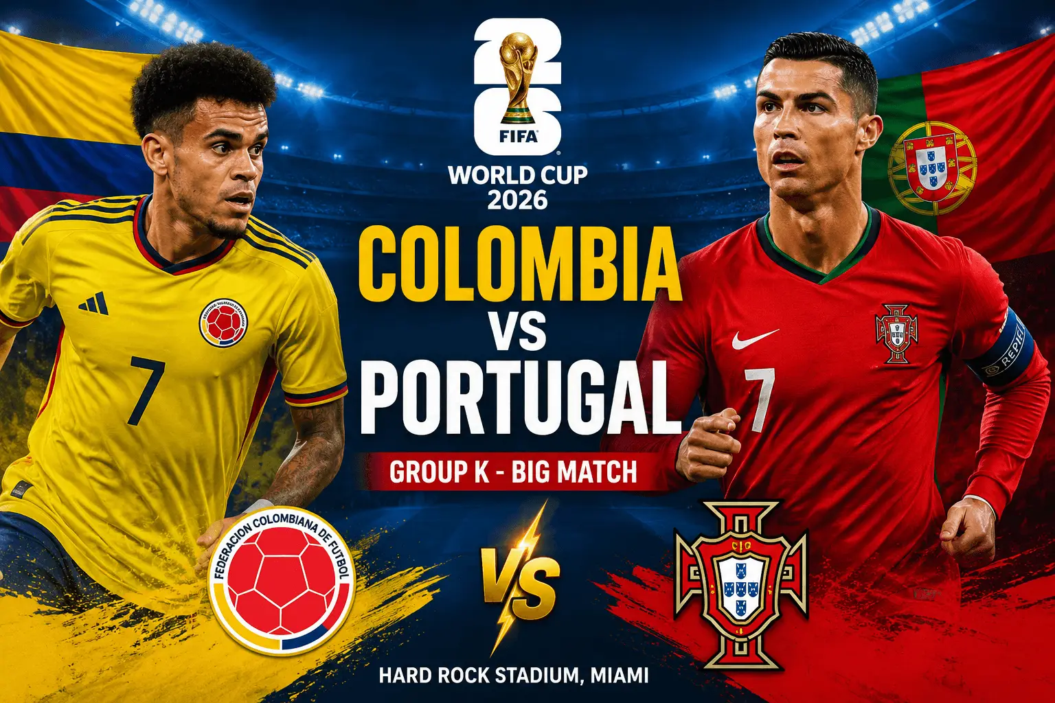 Colombia vs Portugal: Group K में टॉप स्पॉट की बड़ी जंग