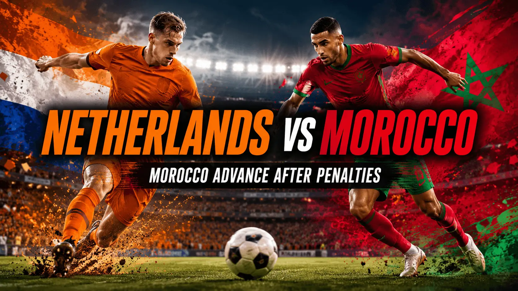 Netherlands vs Morocco: Morocco ने penalties में Netherlands को हराया