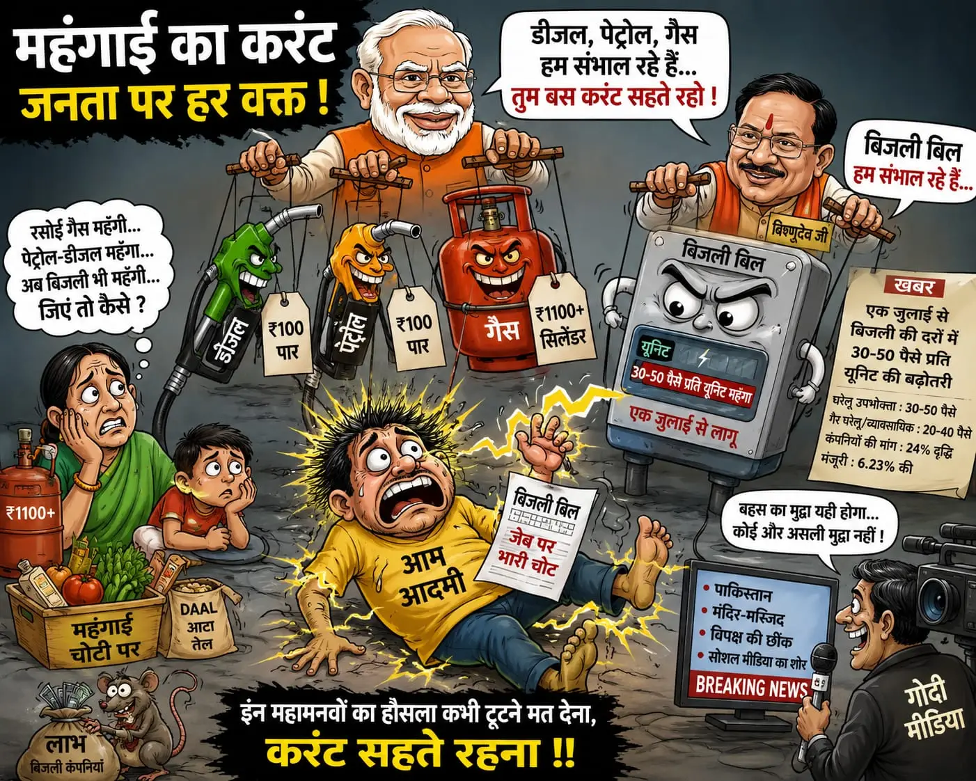 घरेलू उपभोक्ताओं पर नया झटका